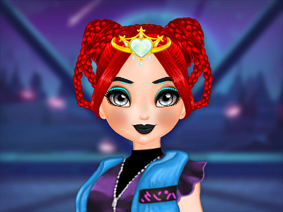 Cyberpunk-Frisur 2200