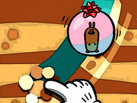 Fröhlicher gelber Ball